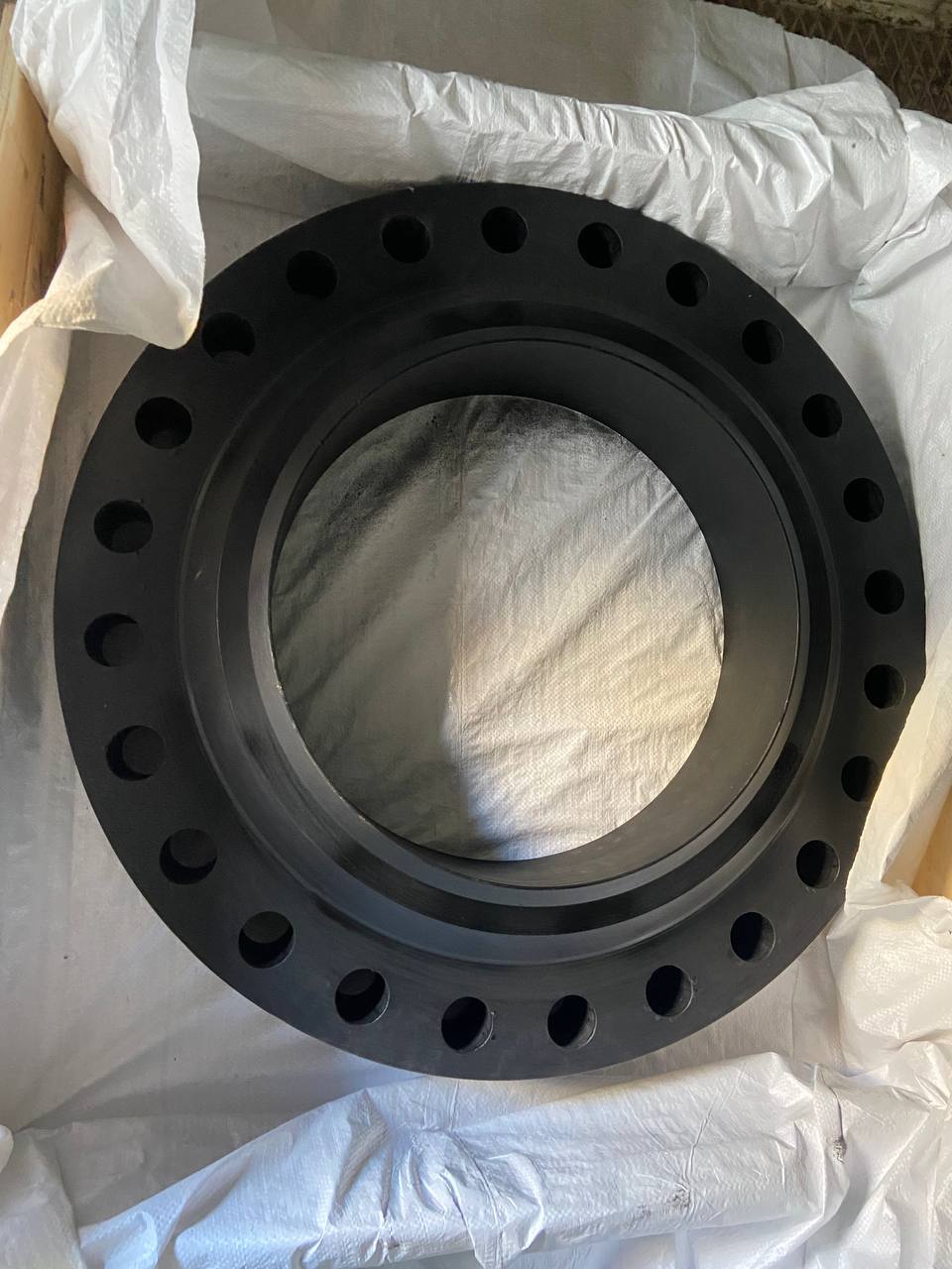ASTM A350 LF2 LTCS large diameter blind flange raised face packed for export — low temperature carbon steel large bore blind flange manufacturer Tesco Steel Mumbai India