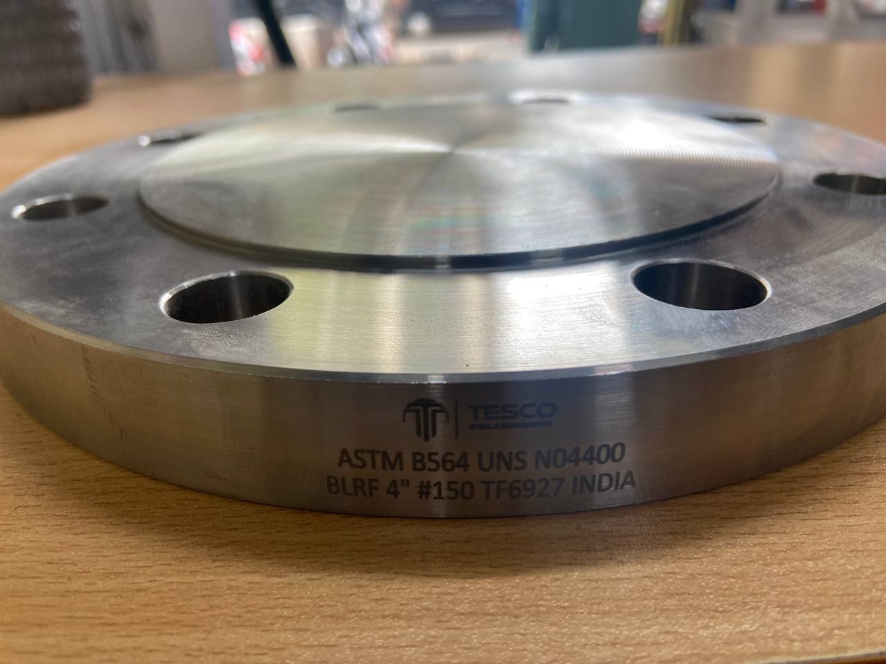 ASTM B564 UNS N04400 Monel 400 blind raised face flange BLRF 4 inch Class 150 — manufactured and exported by Tesco Steel & Engineering India