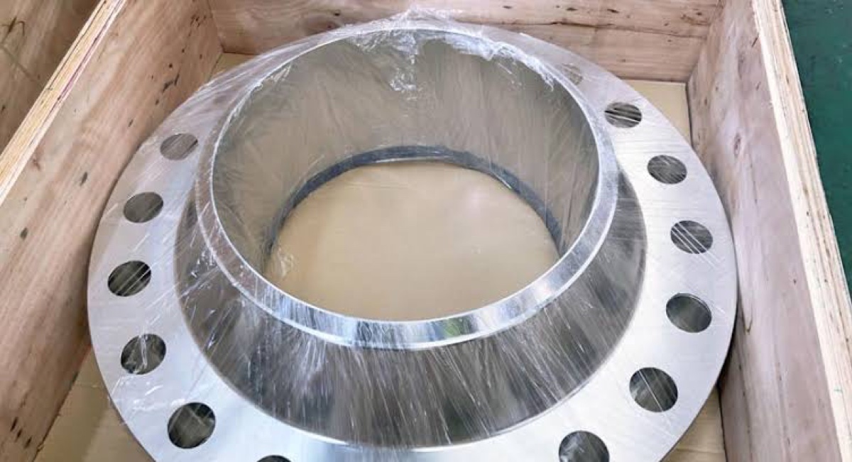Incoloy 825 weld neck flanges in assorted sizes machined and ready — Tesco Steel & Engineering