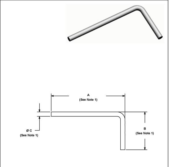 L type refractory anchor