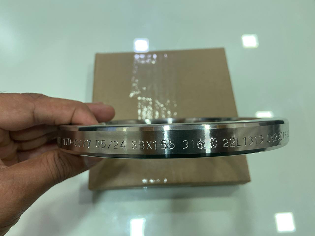 Octagonal ring type joint gasket in 316 stainless steel for RTJ flange grooves
